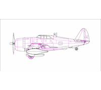 Hobbyboss 1:72 Scale P-47D Thunderbolt Razorback Diecast Model Kit
