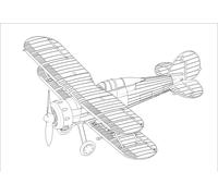 Hobbyboss 80289 1:72nd scale RAF Gladiator Easy Assembly