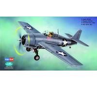 Hobbyboss 1:48 scale model kit - F4F-4 Wildcat HBB80328