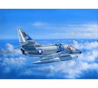 HobbyBoss Plastic Model Kit - A-4E Sky Hawk - 1:48 Scale - 81764 (Clear, Navy)