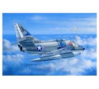 HobbyBoss Plastic Model Kit - A-4E Sky Hawk - 1:48 Scale - 81764 (Clear, Navy)