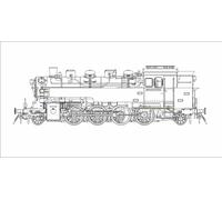 Hobbyboss 82914 "German Dampflokomotive BR86 Plastic Model Kit, 1:72 Scale