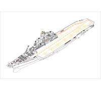 Hobbyboss 83416 - 1:700 Soviet Aircraft Carrier Baku- New