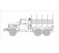 Hobbyboss 1:35 Scale US GMC CCKW 352 Steel Cargo Truck Assembly Kit