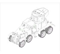 HobbyBoss Plastic Model Kit BA-6 Armor Car 83839 1:35 Scale Clear