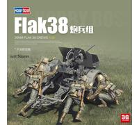 Hobbyboss 1:35 scale model kit - German 20mm Flak 38 Crews HBB84418
