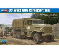 Hobby Boss 1/35 US White 666 Cargo Truck (Soft Top) # 83802 - Plastic Model Kit