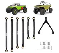 Hobbyfire High Clearance Links Set Aluminum Links for SCX24 C10 Deadbolt JLU Bronco Axial 1/24 RC Crawler Car Upgrades