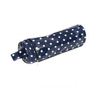 HobbyGift MRYH/32 White Polka Dot Print/Navy Yarn/Needle Holder/Bag 14x14x44cm