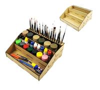 HobbyHold Model Building Organiser - Tool and Paint Holder - 3-Compartment Organiser - Grey