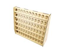 HobbyHold Paint Organiser with 66 Holes - Wooden Craft Paint Stand - Wall Mounted - 26 mm