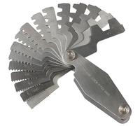 HOBBYIN 16pcs 29 Degree Acme Screw Pitch Gauge, Stainless Steel Thread Pitch Measuring Tool for Industrial Measurement, Universal Wide Application T-Thread Cutting Gage
