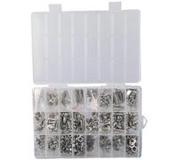 HOBBYIN 580Pcs M3 M4 M5 M6 Machine Screws, 304 Stainless Steel Phillips Pan Head Screws Bolts and Nuts Washers Assortment Kit, 6/10/14/16/20/25mm Metric Screw Assortment