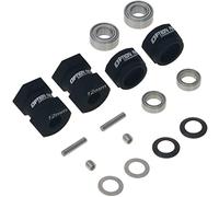 HobbyMarking Aluminum 12mm Tire HEX Adapter Locking Hub for 1/10 Tamiya Grasshopper/Hornet/Frog/Wild One/Grasshopper 2 RC Car Parts