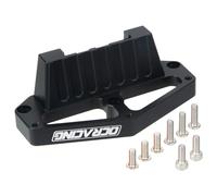 HobbyMarking Aluminum Front Lower Arm Stabilizer Mount for 1/12 Tamiya CW-01 Chassis Lunch Box Midnight Pumpkin RC Buggy Car Upgrade Parts (Black)