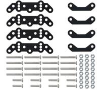 HobbyMarking Aluminum Front & Rear Axle Heighten Shock Damper Mount Set for Tamiya Super Clod Buster/Bullhead/ClodBuster 1/10 RC Truck Car Upgrade Parts