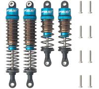 HobbyMarking Aluminum Front & Rear Oil Filled Shocks Absorber Adjustable Assembled For Tamiya DT-03 / DT-02 / TT-02B RC Car Upgrade Parts