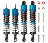 HobbyMarking Aluminum Front & Rear Oil Shocks Absorber RC Dampers Set For 1/10 Tamiya The Hornet/Grasshopper 2 RC Off-Road Car Upgrade Parts (Blue)