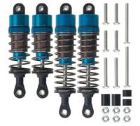 HobbyMarking Aluminum Oil Shocks Kits Damper Set For Tamiya ORV Chassis The Frog/Subaru Brat/Monster Beetle 1/10 RC Car Upgrade Parts (Blue)