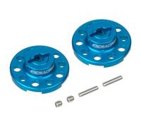 HobbyMarking Aluminum Rear Wheel Hub Adapter Locking Hub for Tamiya CW-01 Chassis Lunchbox Grasshopper Frog Monster Beetle Hornet Upgrade Parts (Blue)