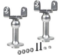HobbyMarking RC Aluminum C-Hub Drive Axle/Shaft Tube w/Bearings for Tamiya Super ClodBuster Bullhead Truck Car Upgrade Accessories (Silver)