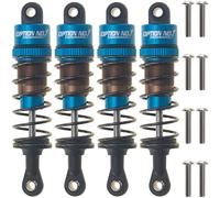 HobbyMarking RC Aluminum Front & Rear Oil Filled Shocks Absorber Assembled for Tamiya CC01 Unimog Wrangler Crawler Off-Road Car