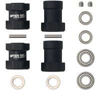 HobbyMarking RC Car 1/10 Aluminum 12mm Hex Adapter Wheels Rims Combiner for Tamiya CW-01 Chassis Lunchbox ORV Monster Beetle Upgrade Parts