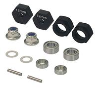 HobbyMarking RC Car 1/10 Aluminum 12mm Hex Wheels Rims Hub Adapter for Tamiya DT-02 DF02 Holiday Buggy 2WD Off-Road Upgrade Parts