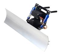 HobbyMarking RC Crawler Alumium Snow Shovel Plow Blade with Servo Motor for 1/10 Traxxas TRX4 Axial SCX10 II Redcat Gen8 Crawler Car Upgrades (Black)