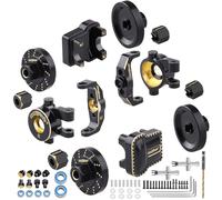 Hobbypark Brass Diff Covers Steering Knuckles Caster Blocks C-Hubs Extended Wheel Hex Spacers Wheel Weights for 1/18 Traxxas TRX4M TRX4MT Upgrades Replacement