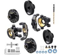 Hobbypark Brass Front Steering Knuckles Caster Blocks C-Hubs Weights Extended Wheel Hex Spacers for 1/18 Traxxas TRX4M Upgrades Replacement