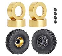 Hobbypark Brass Wheel Weights w/Locknuts for Axial SCX24 Gladiator Bronco C10 JLU Deadbolt B17 1/24 RC Crawler