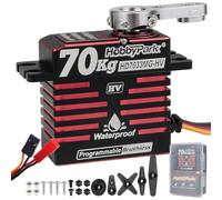 HobbyPark Direct Powered Waterproof High Torque RC Servo 966oz-in 70kg Standard Servo Brushless Motor All Metal Gears Fast High Speed Steering Servos HV 8.4-16.8V 180° for RC Car Crawler Truck