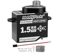 HobbyPark Mini Z Servo Digital Coreless Servo Metal Gears Micro Servos Fast Speed Compatible with 1/24 1/28 Drift Car Losi Micro B JR & JST ZH1.5mm Connector (Black)