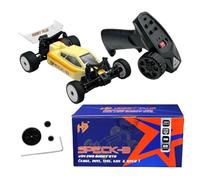 HOBBYPLUS Speck B 1/24 2WD Mini RC Car - RTR RC Buggy, Fast Mini Racing Buggy, Brushless Ready with Oil-Filled Shocks - Fun Indoor Remote Control Car Racing Vehicles for Adults (Vintage Creme)