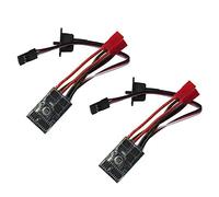 hobbypower Rcmodelpart Rc 10a Brushed ESC Motor Speed Controller 1/16 18 24 Car Boat Tank W/o Brake(pack of 2 Pcs)