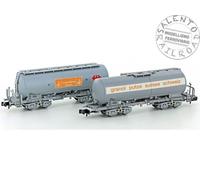 Hobbytrain 23491 - N Scale 1:160 - Set Of 2 SBB Uacs Silos Freight Cars