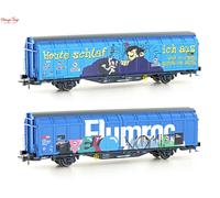 HobbyTrain SBB Graffiti Hbbillns 4 Wheel Long Wheelbase Van VI 1:87 HO Scale
