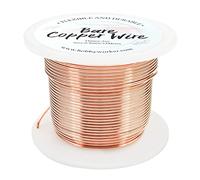 Hobbyworker 20 Gauge Bare Copper Wire 108FT/0.8mm Beading Craft Wire for Jewelry Making