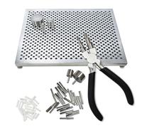 hobbyworker The Wire Wrapping Kit Wire Jig with Jewelry Craft Wire and 6 in 1 Wire Bending Plier for Jewelry Making Tools