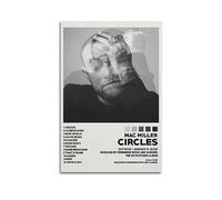 HOBEVOYY Mac Miller Posters Circles Album Cover Poster Vintage Art Cover Room Decor Aesthetic Bedroom Decor Canvas Posters For Bedroom 08x12inch(20x30cm) Unframe-style