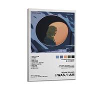 HOBEVOYY Noah Kahan Posters I Was I Am Album Cover Poster Vintage Art Cover Room Decor Aesthetic Bedroom Decor Canvas Posters For Bedroom 08x12inch(20x30cm) Frame-style