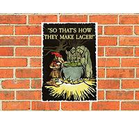 Hobgoblin metal advertising sign So that's how they make lager
