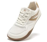 HOBIBEAR Men Barefoot Shoes, Wide Toe Box, Lightweight Casual Trainers Gold