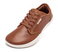 HOBIBEAR Unisex Wide Barefoot Shoes for Mens Womens Minimalist Sneakers Zero Drop Shoes Lightweight Comfortable (Brown,5 UK)
