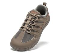 HOBIBEAR Wide Barefoot Shoes Men Women Walking Trail Running Sneakers | Zero Drop Sole | Lightweight Comfortable Brown