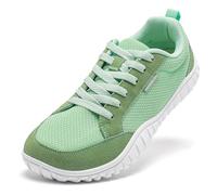 HOBIBEAR Womens Mens Wide Toe Box Sneakers|Zero Drop|Non - Slip Athletic Barefoot Shoes for Jogging Walking（UK 13/Green