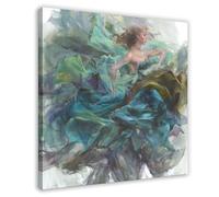 HOBIVA Anna Razumovskaya's Work Abstract Oil Painting Artist Prints 11 Canvas Poster Wall Art Decor Print Picture Paintings for Living Room Bedroom Decoration Frame-style 28x28inch(70x70cm)