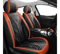 HOBIVA Car Seat Covers Universal Full Set for Passat B6 Passat B8 Golf 4 Golf 5 B5 Golf 7 Tiguan Polo Golf Mk4 Passat B8 VW Golf 5 Car Accessories,black orange