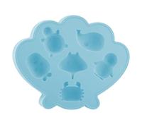 Hobngmuc 6-Cavity Sea Animal Silicone Ice Cubes Tray - Cute Sea Creature Mold for Ice Cubess, Chocolate & Jelly, Flexible Easy-Release Tray for Kids Drinks, Cocktails & Party Snacks